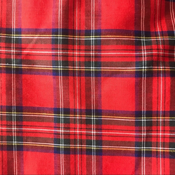 SPIN UNION LABEL Red Plaid Button Down Vintage Blouse - Picture 8 of 8